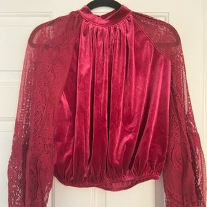 Velvet/Lace Free People Top